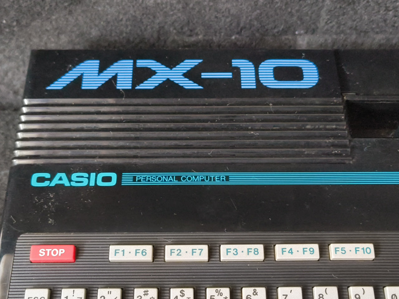 Defective CASIO MSX MX-10 Personal Computer, PSU and RF cable set, Japan-h0420-