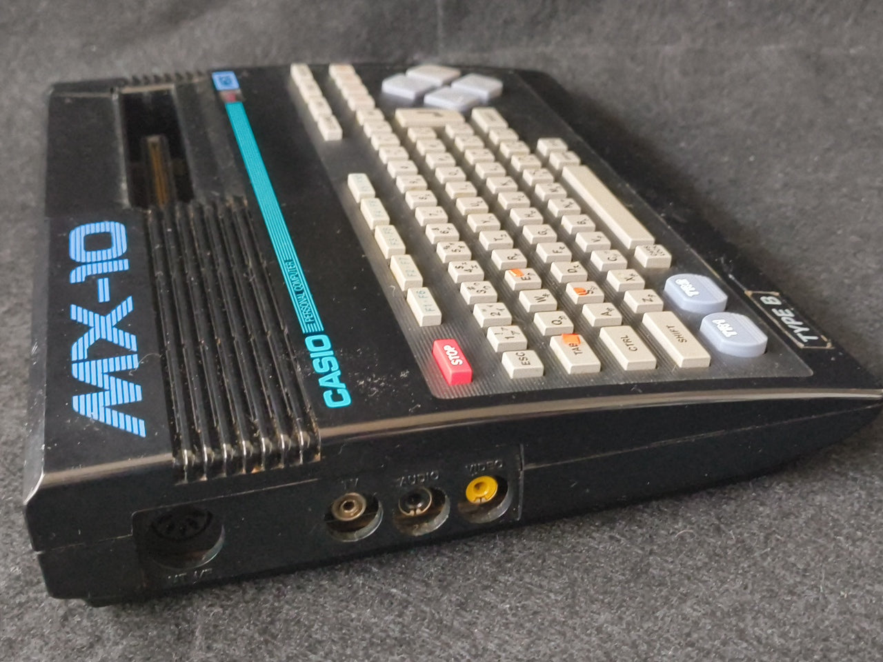 Defective CASIO MSX MX-10 Personal Computer, PSU and RF cable set, Japan-h0420-