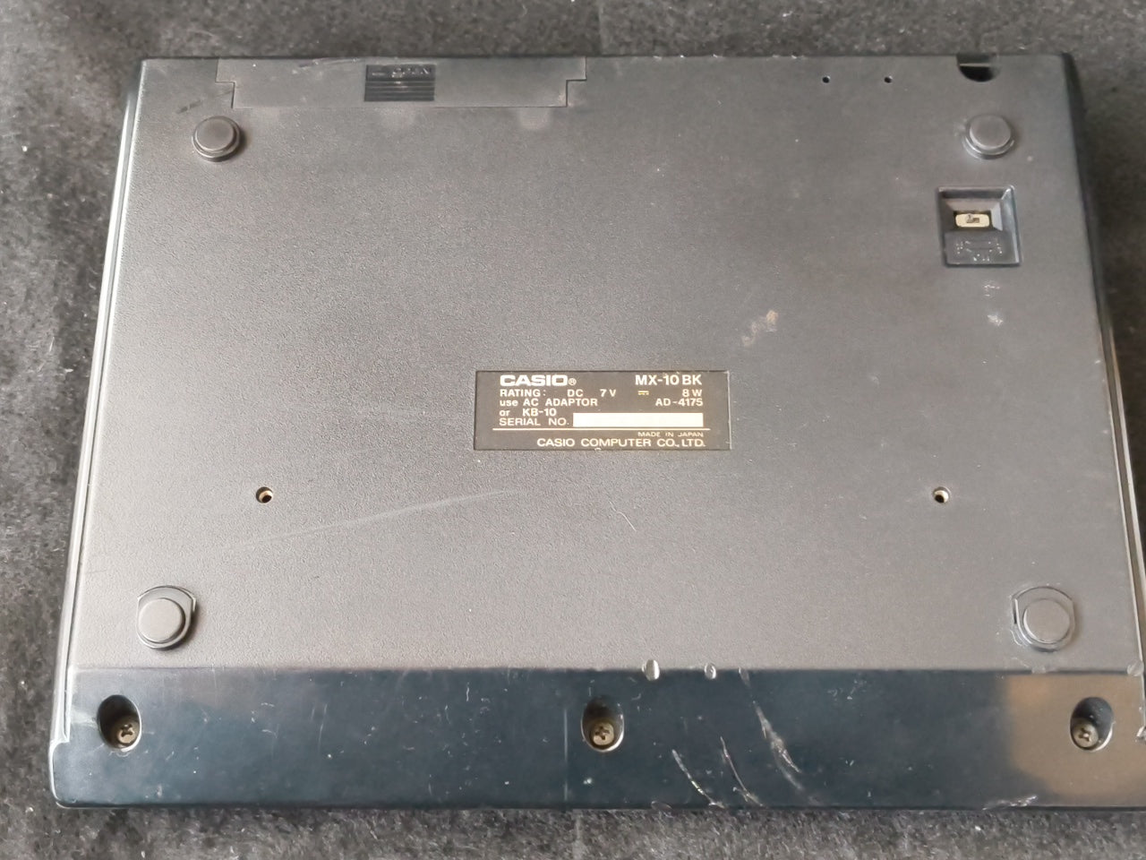 Defective CASIO MSX MX-10 Personal Computer, PSU and RF cable set, Japan-h0420-