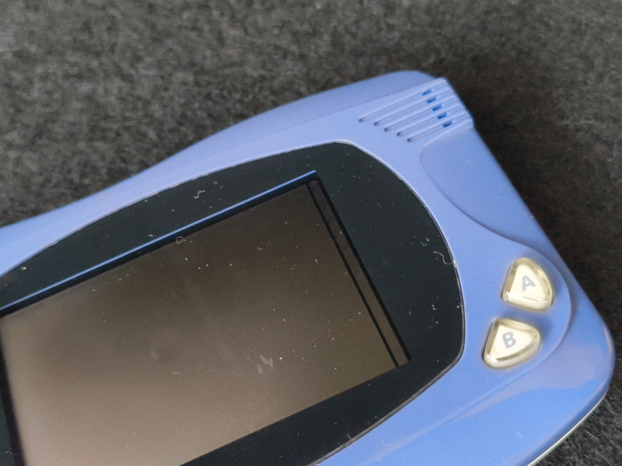 Defective, Wonder Swan Crystal Clear Blue BANDAI WSC Handheld Console-h0420-