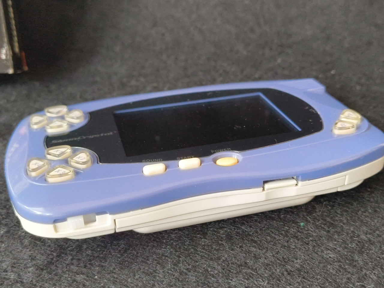 Defective, Wonder Swan Crystal Clear Blue BANDAI WSC Handheld Console-h0420-