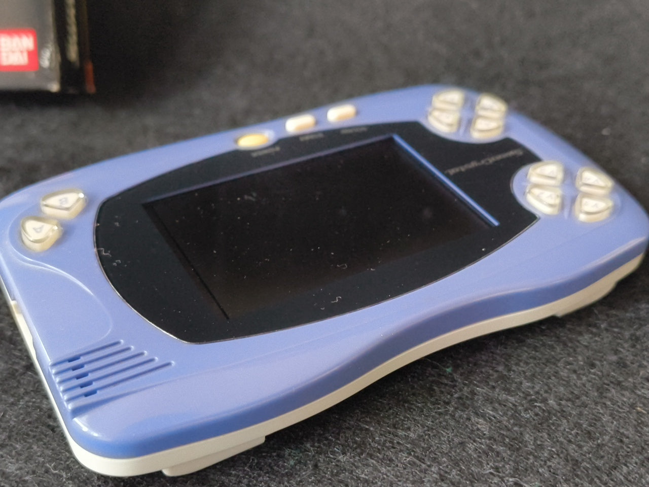 Defective, Wonder Swan Crystal Clear Blue BANDAI WSC Handheld Console-h0420-