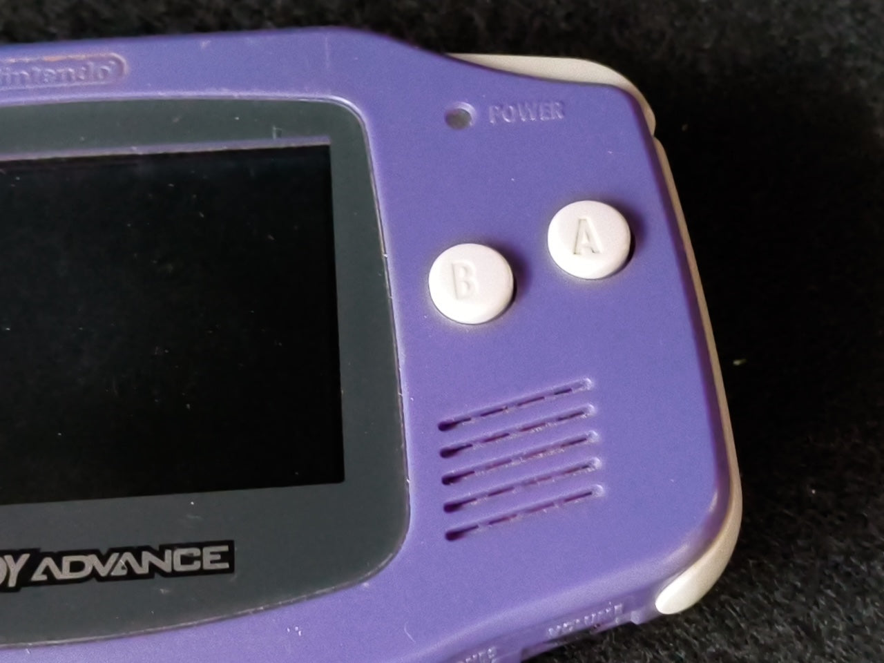 Used,GAMEBOY ADVANCE CONSOLE GBA Indigo Purple color AGB-001 Working Japan-h0420