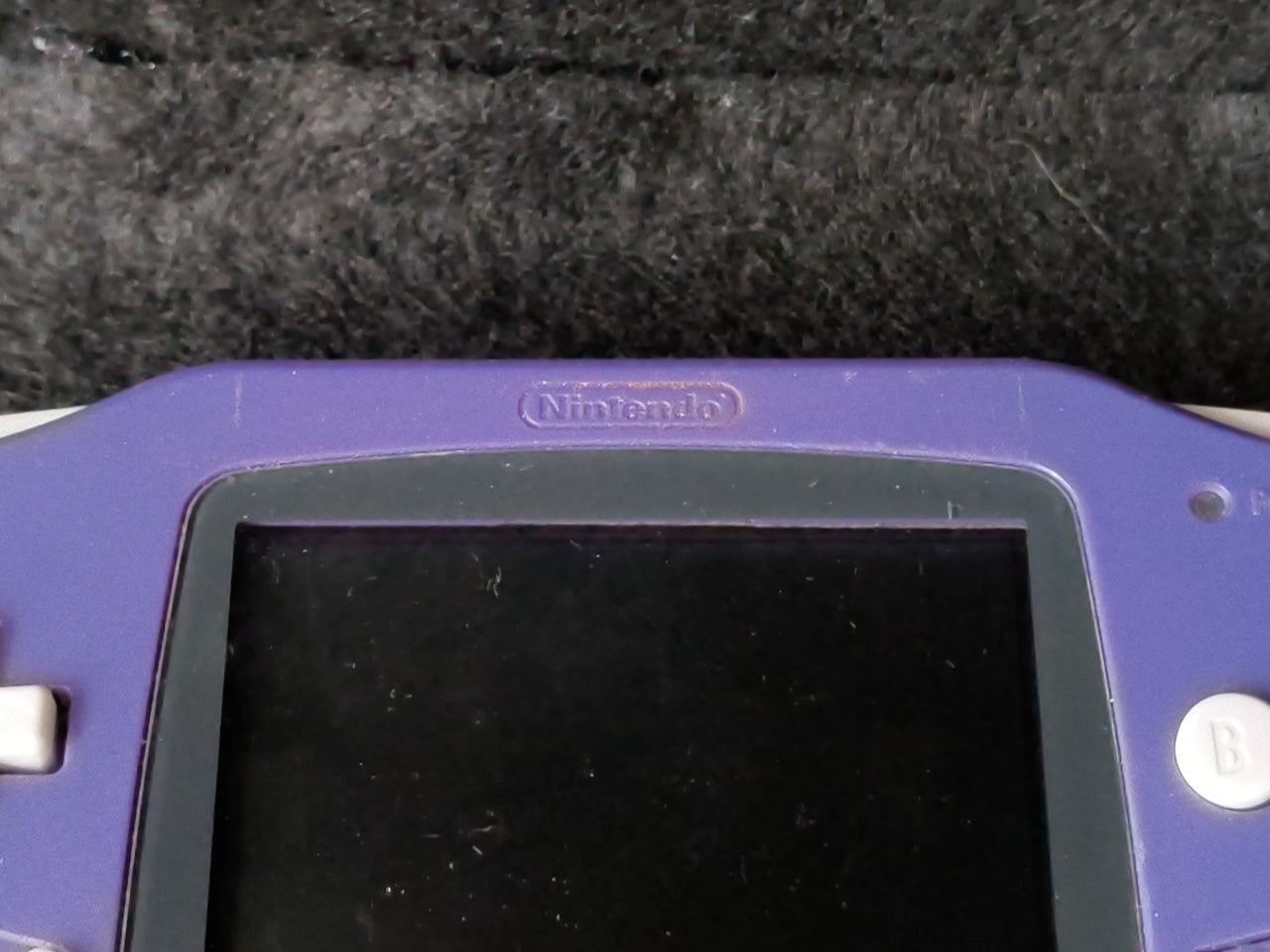 Used,GAMEBOY ADVANCE CONSOLE GBA Indigo Purple color AGB-001 Working Japan-h0420