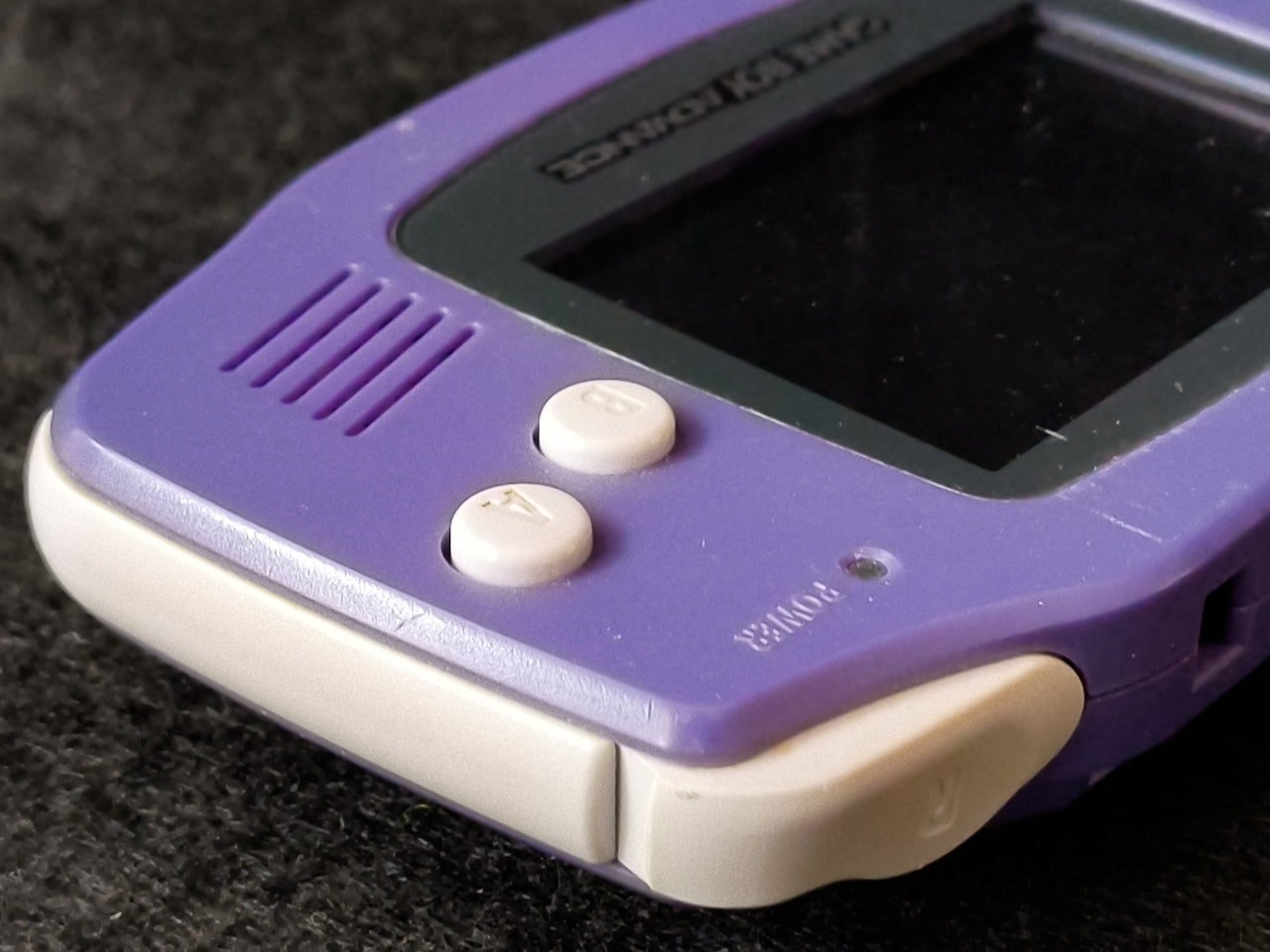 Used,GAMEBOY ADVANCE CONSOLE GBA Indigo Purple color AGB-001 Working Japan-h0420