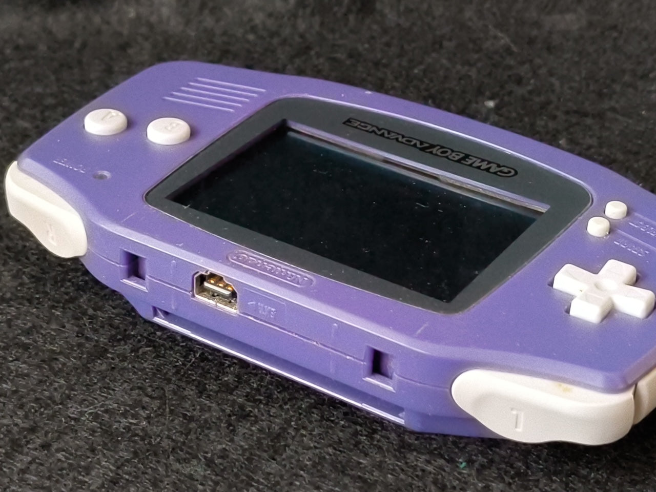 Used,GAMEBOY ADVANCE CONSOLE GBA Indigo Purple color AGB-001 Working Japan-h0420