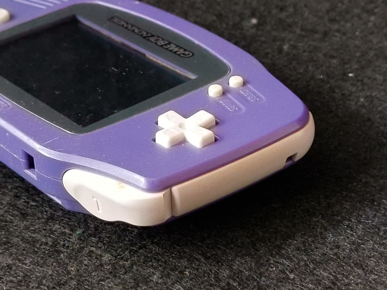 Used,GAMEBOY ADVANCE CONSOLE GBA Indigo Purple color AGB-001 Working Japan-h0420