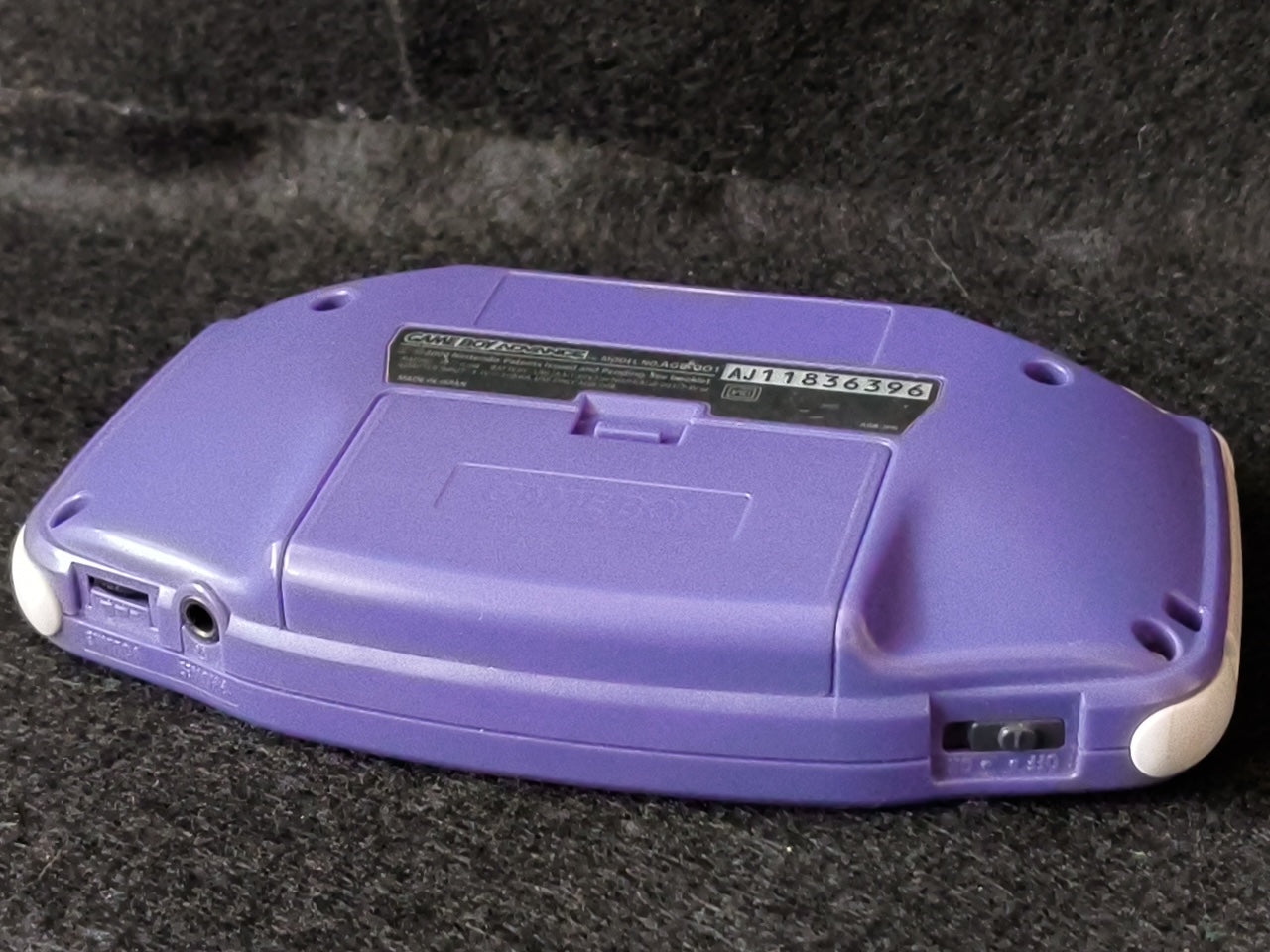 Used,GAMEBOY ADVANCE CONSOLE GBA Indigo Purple color AGB-001 Working Japan-h0420