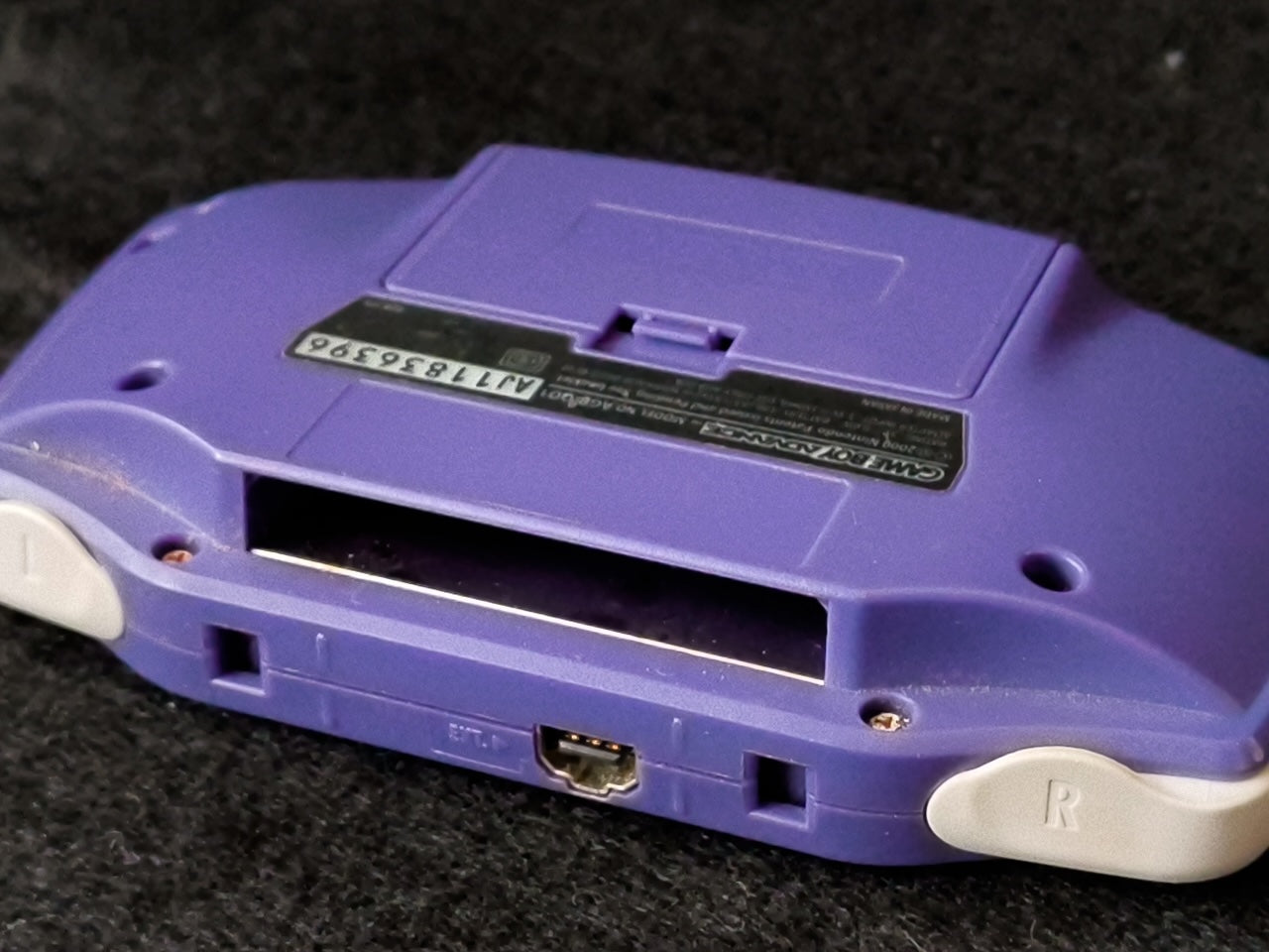 Used,GAMEBOY ADVANCE CONSOLE GBA Indigo Purple color AGB-001 Working Japan-h0420
