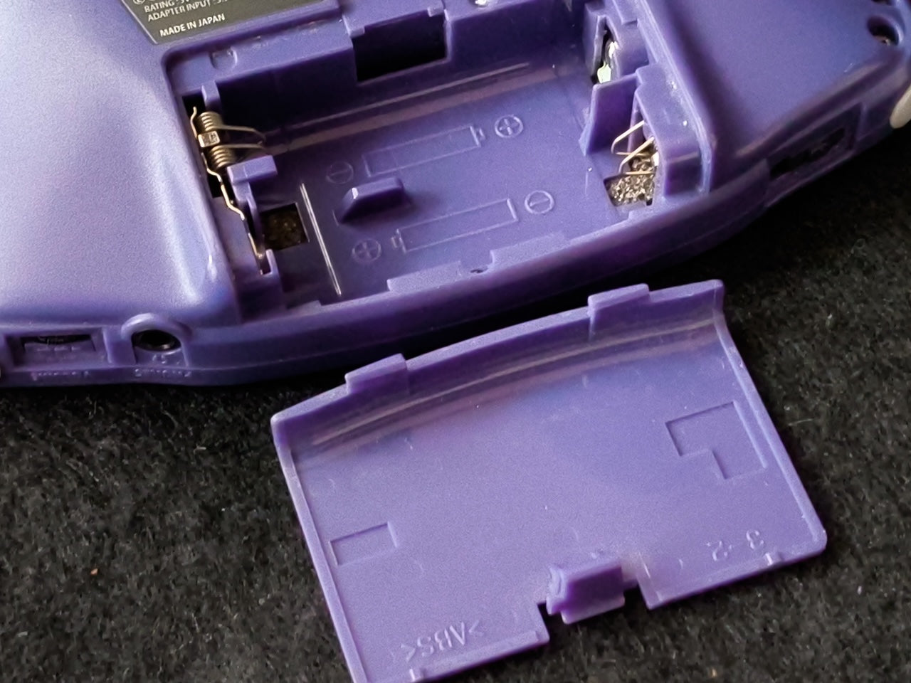 Used,GAMEBOY ADVANCE CONSOLE GBA Indigo Purple color AGB-001 Working Japan-h0420