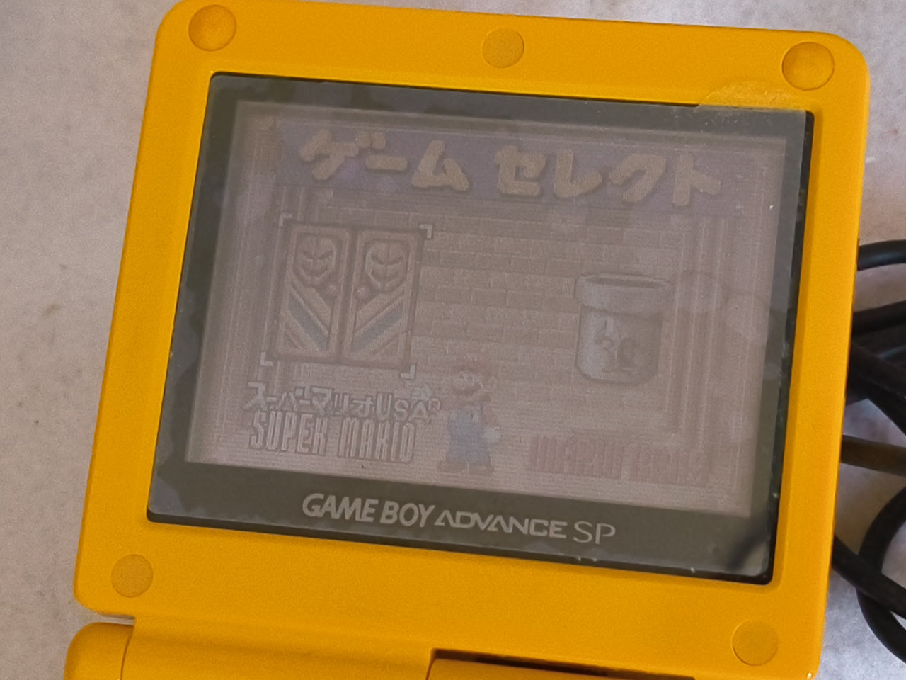 Authentic Pokemon Pikachu yellow LIMITED EDITION GAMEBOY ADVANCE SP GBA SP-h0421