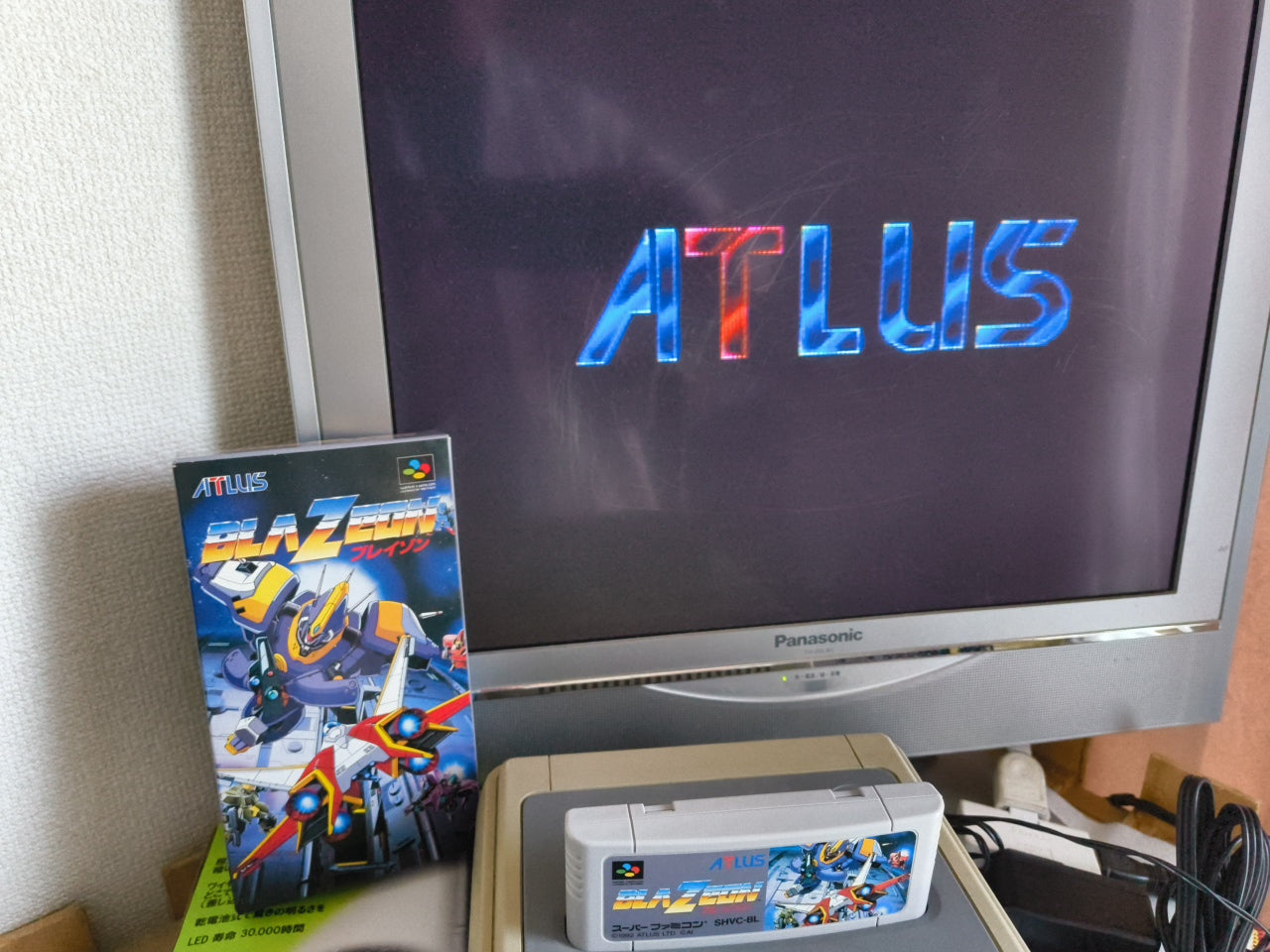 BLAZEON Nintendo Super Famicom SFC Cartridge, Manual, Boxed set tested-h0424-