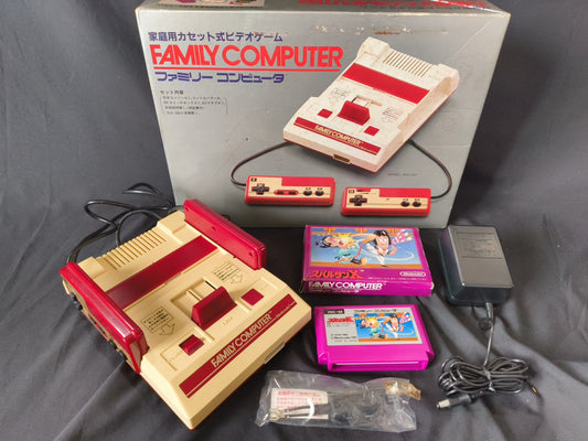 Defective/Not working Nintendo Famicom NES HVC-001 Console,PSU, Boxed set-h0425-