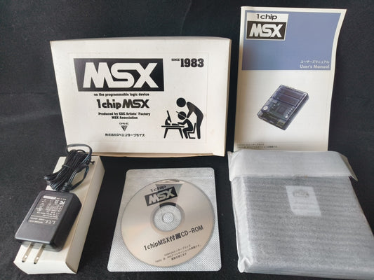 1Chip MSX Console D4 Enterprise PSU(AC Adapter), Manual, Boxed set Japan-h0416-