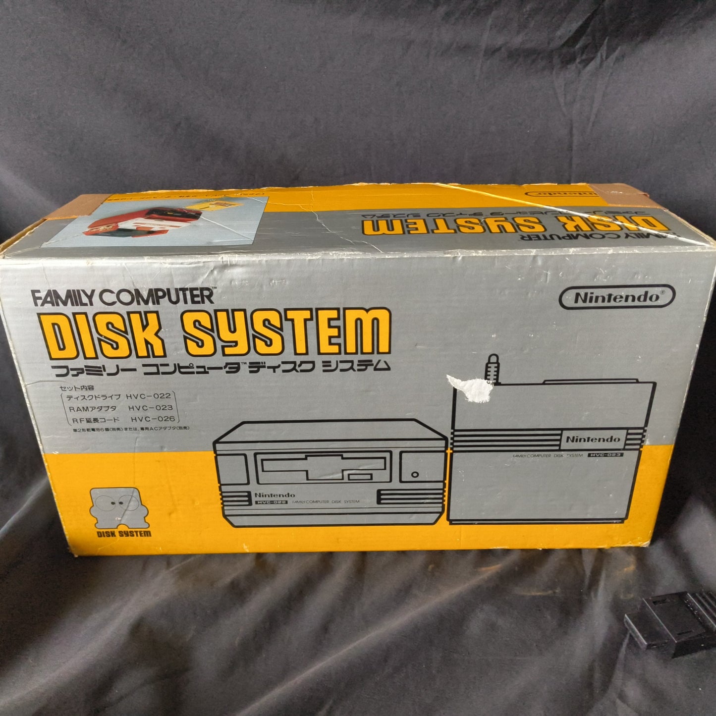 Nintendo Famicom Disk System(HVC-022) Console,RAM Adapter set, Working-h0428-