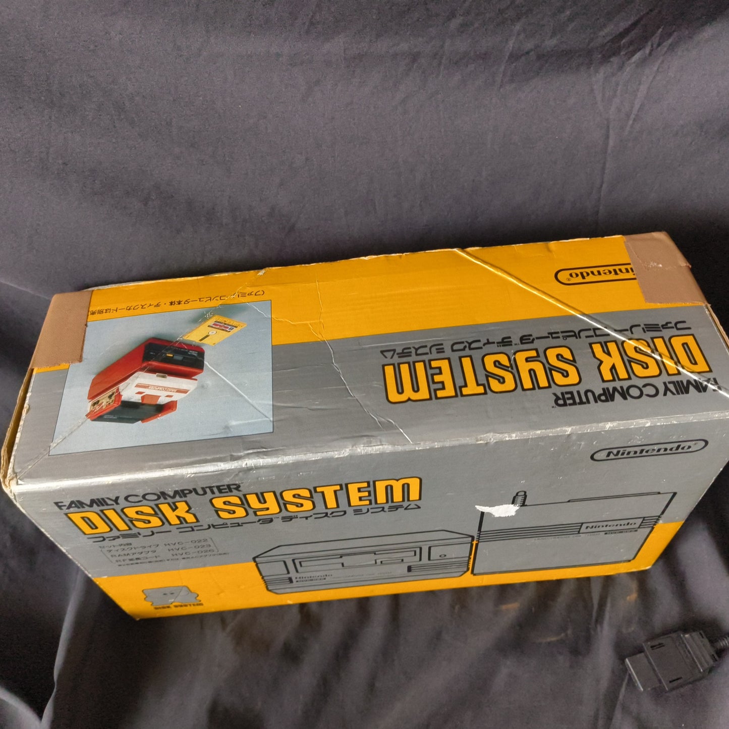 Nintendo Famicom Disk System(HVC-022) Console,RAM Adapter set, Working-h0428-