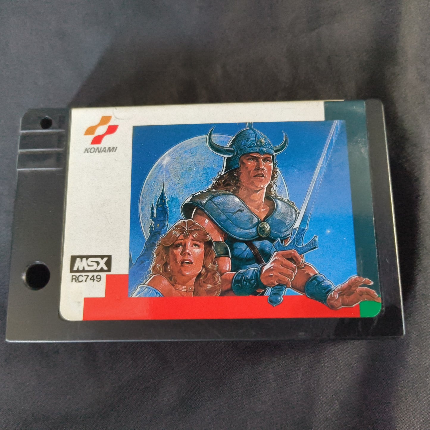 Knightmare 2: The Maze of Galious MSX MSX2 Game cartridge w/Manual, Box-h0430-