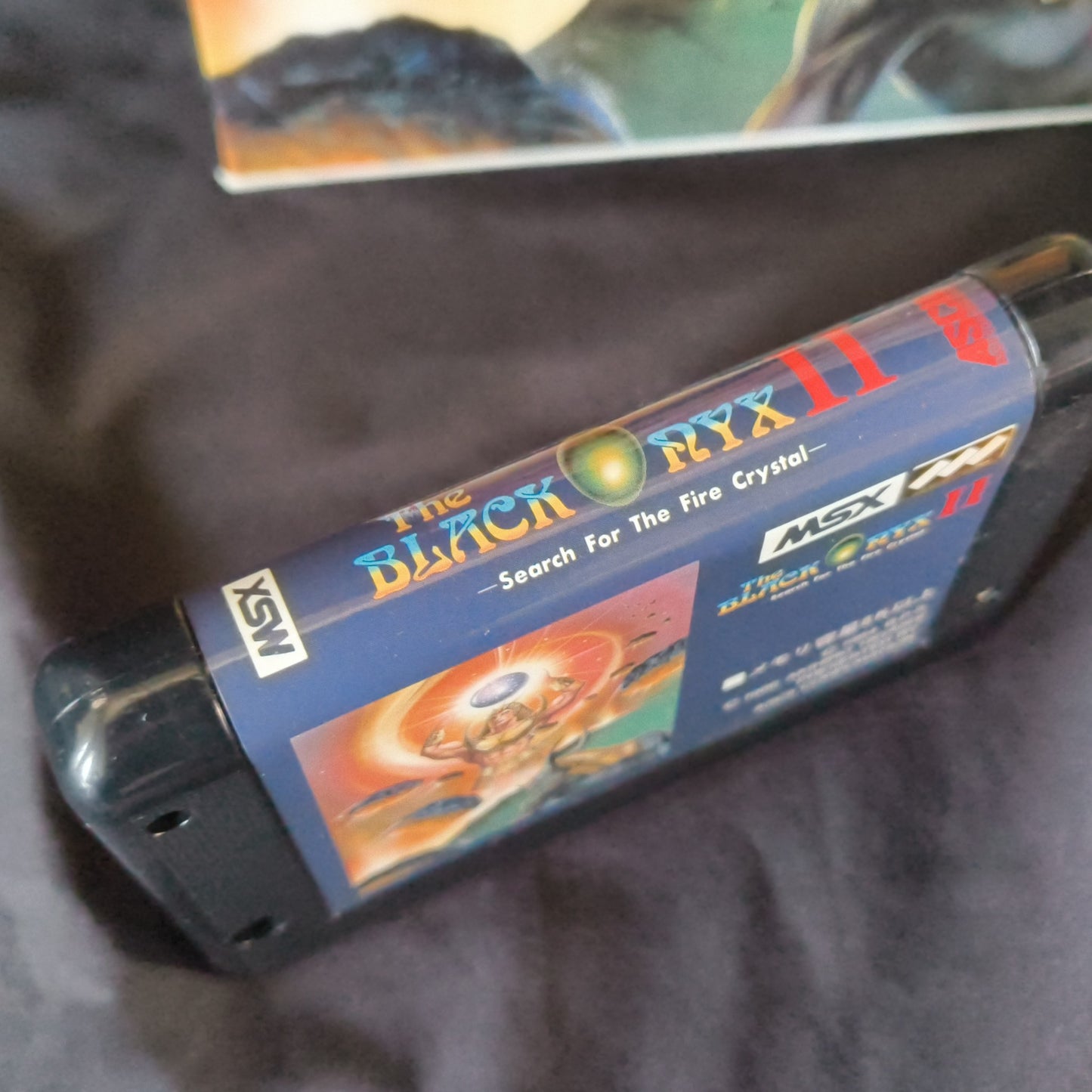 The BLACK ONYX 2 MSX Game Cartridge w/Manual Box set /NTSC-J working Japan-h0430