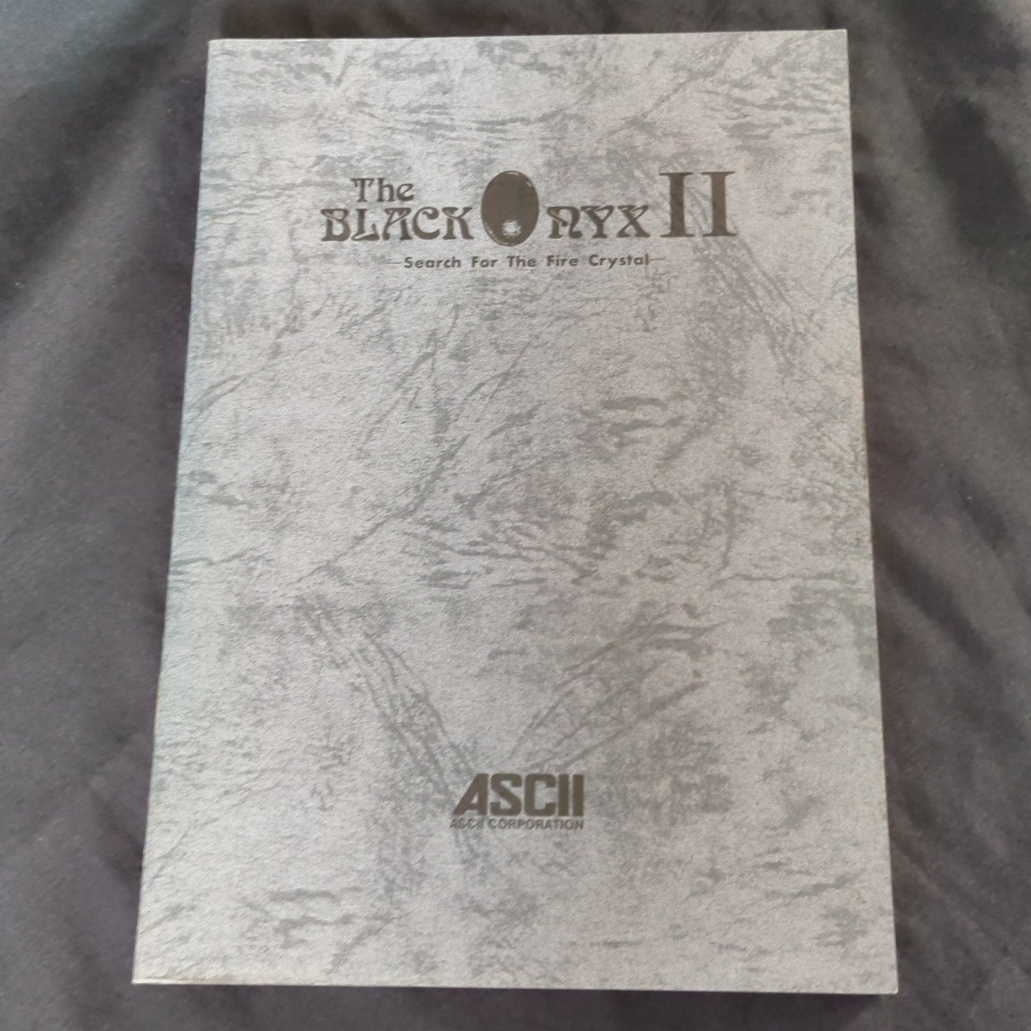The BLACK ONYX 2 MSX Game Cartridge w/Manual Box set /NTSC-J working Japan-h0430