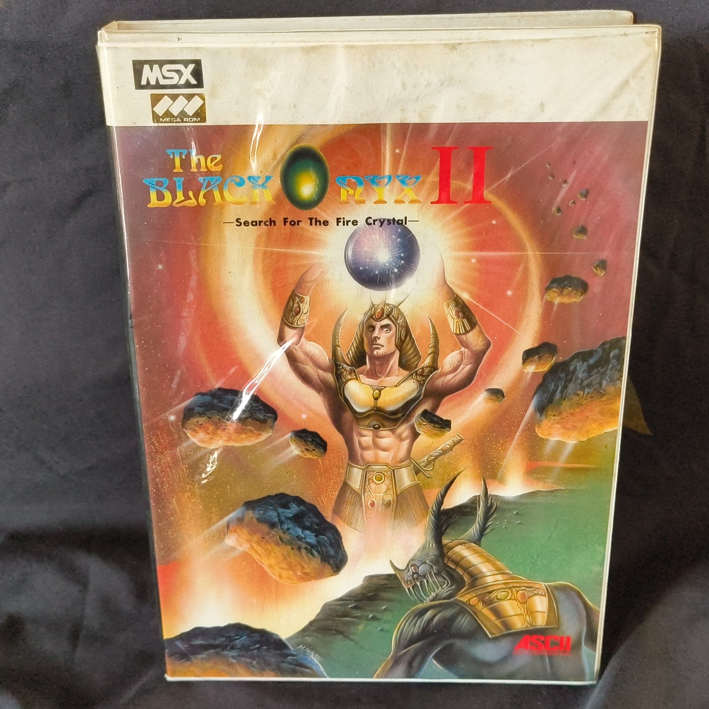 The BLACK ONYX 2 MSX Game Cartridge w/Manual Box set /NTSC-J working Japan-h0430