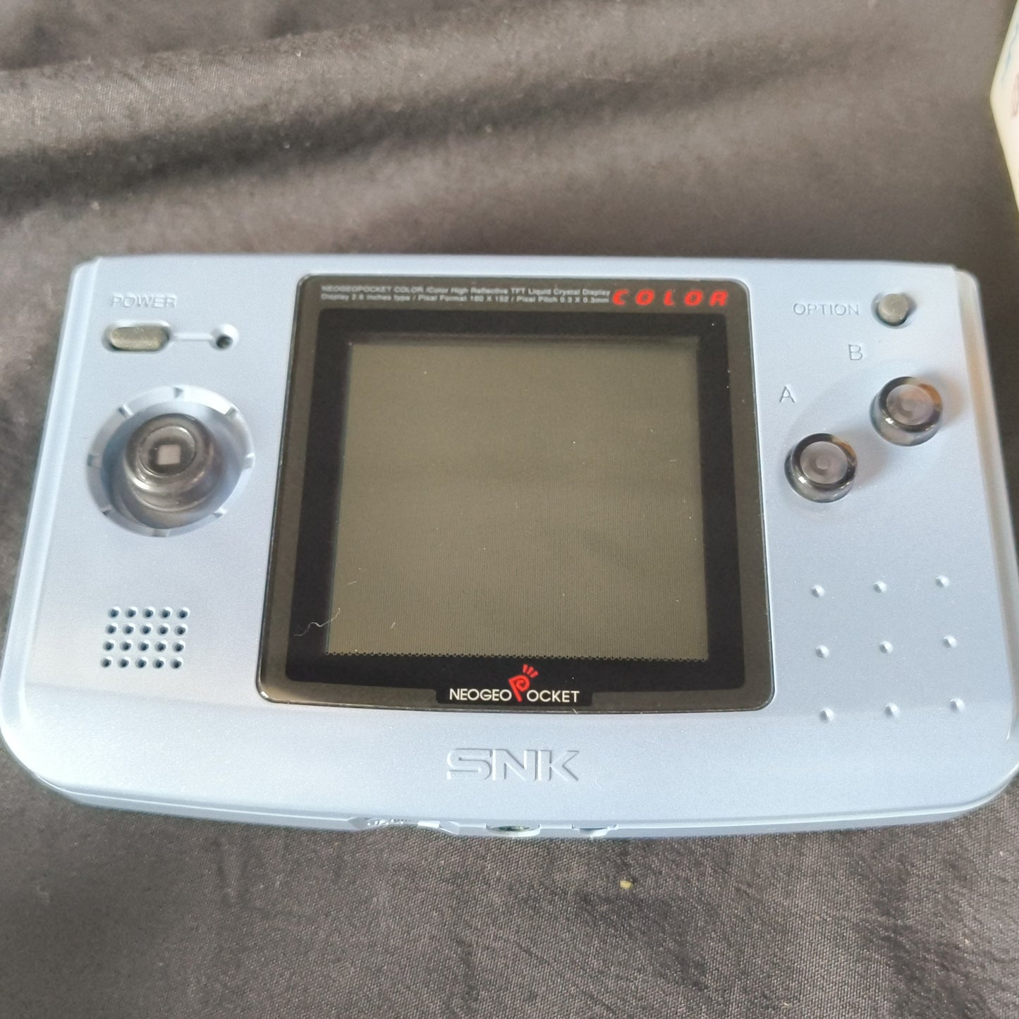 SNK NEOGEO POCKET Color blue Console ARUZE, W/Manual Box set, Working-h0502-