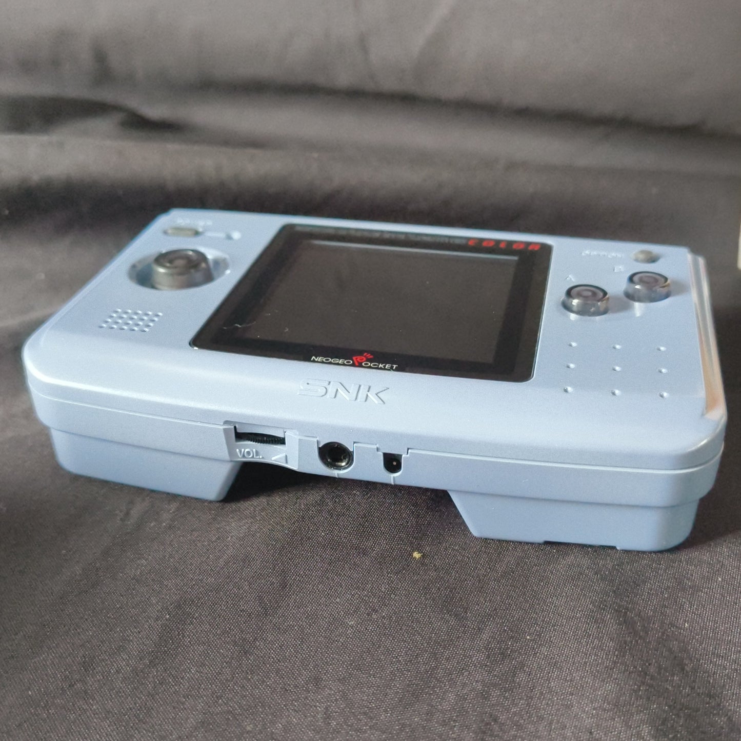 SNK NEOGEO POCKET Color blue Console ARUZE, W/Manual Box set, Working-h0502-