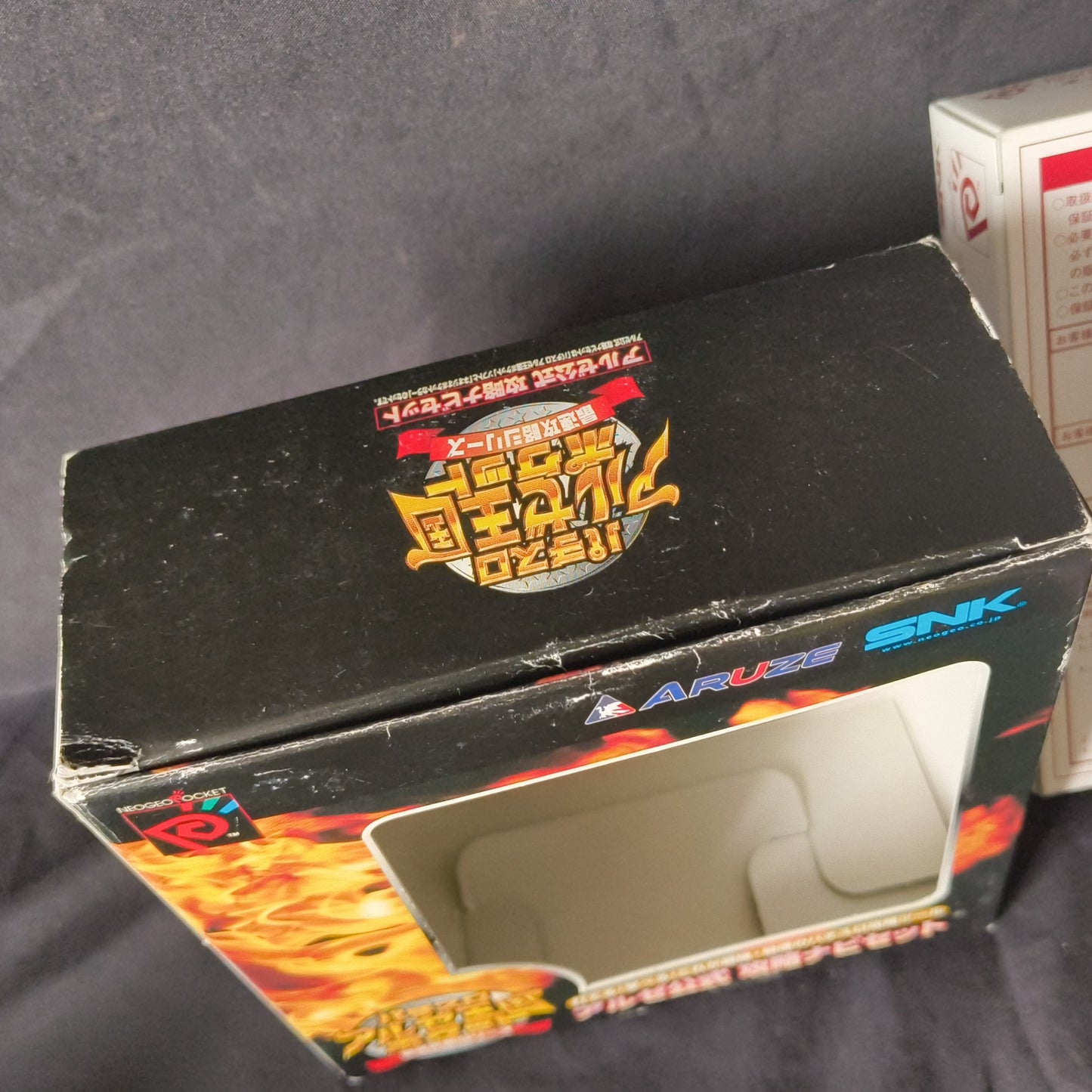 SNK NEOGEO POCKET Color blue Console ARUZE, W/Manual Box set, Working-h0502-