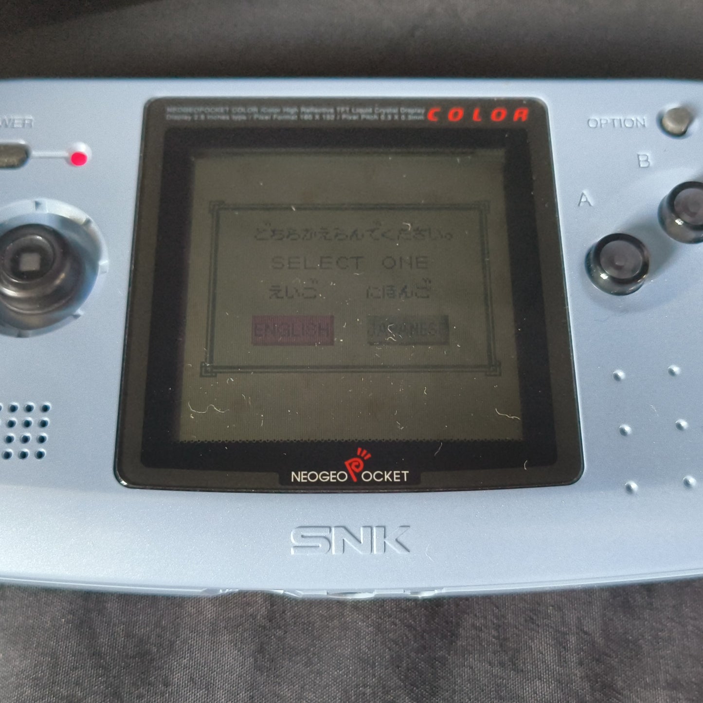 SNK NEOGEO POCKET Color blue Console ARUZE, W/Manual Box set, Working-h0502-