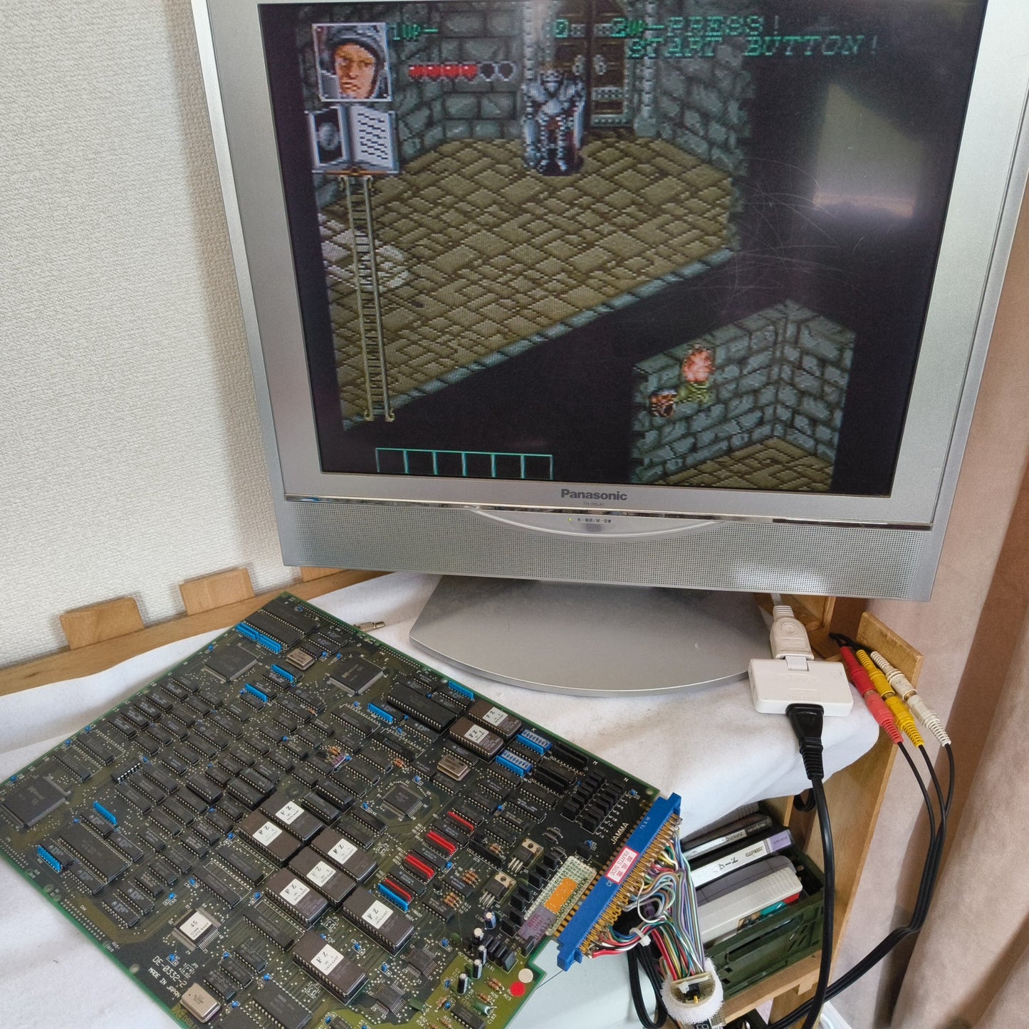 DARK SEAL /Gate of Doom Arcard JAMMA Board and Instruction cards set Japan-h0507