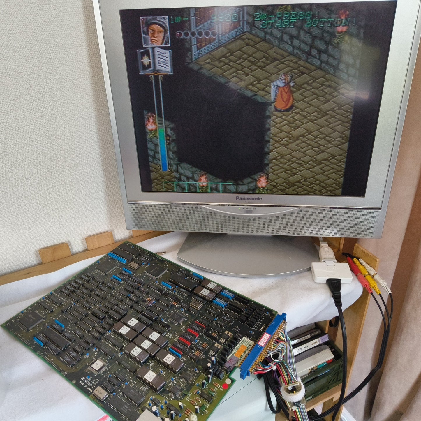 DARK SEAL /Gate of Doom Arcard JAMMA Board and Instruction cards set Japan-h0507