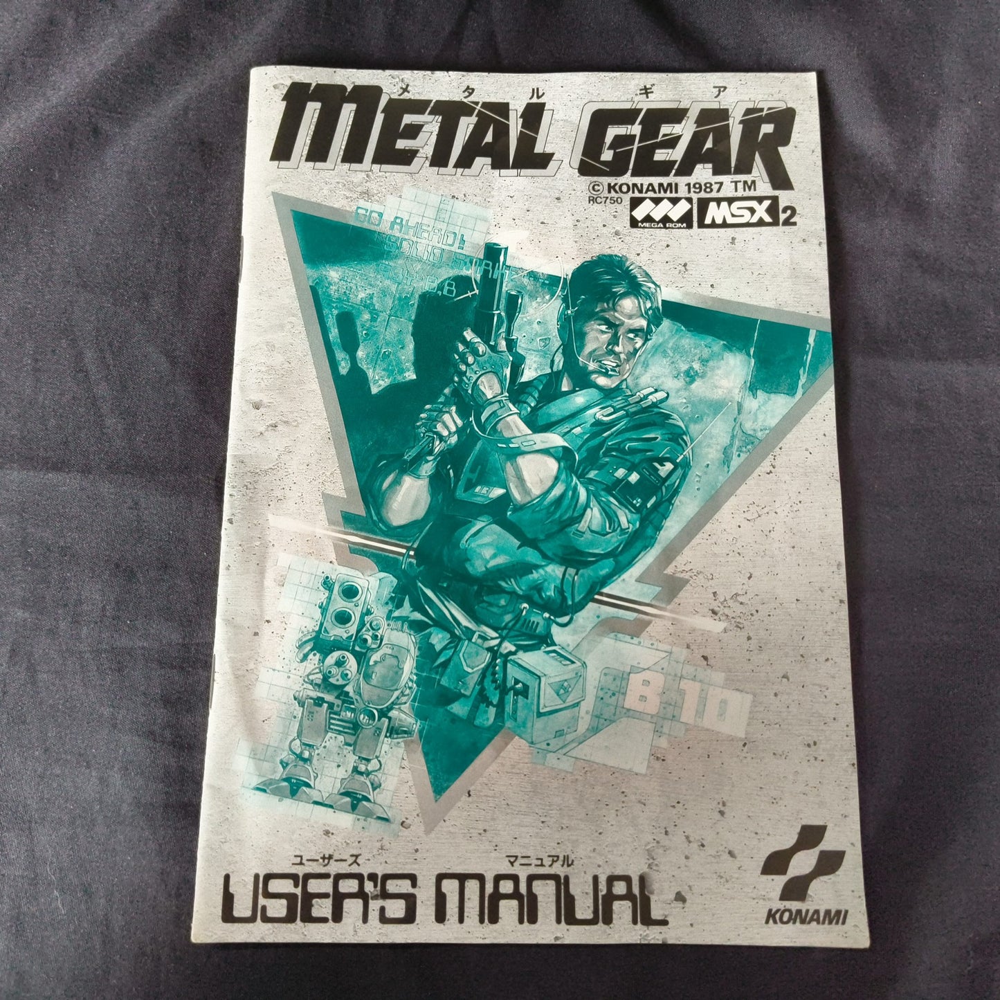 Metal Gear MSX/MSX2 Game Cartridge, Manual and Boxed set, Working Japan-h0512-
