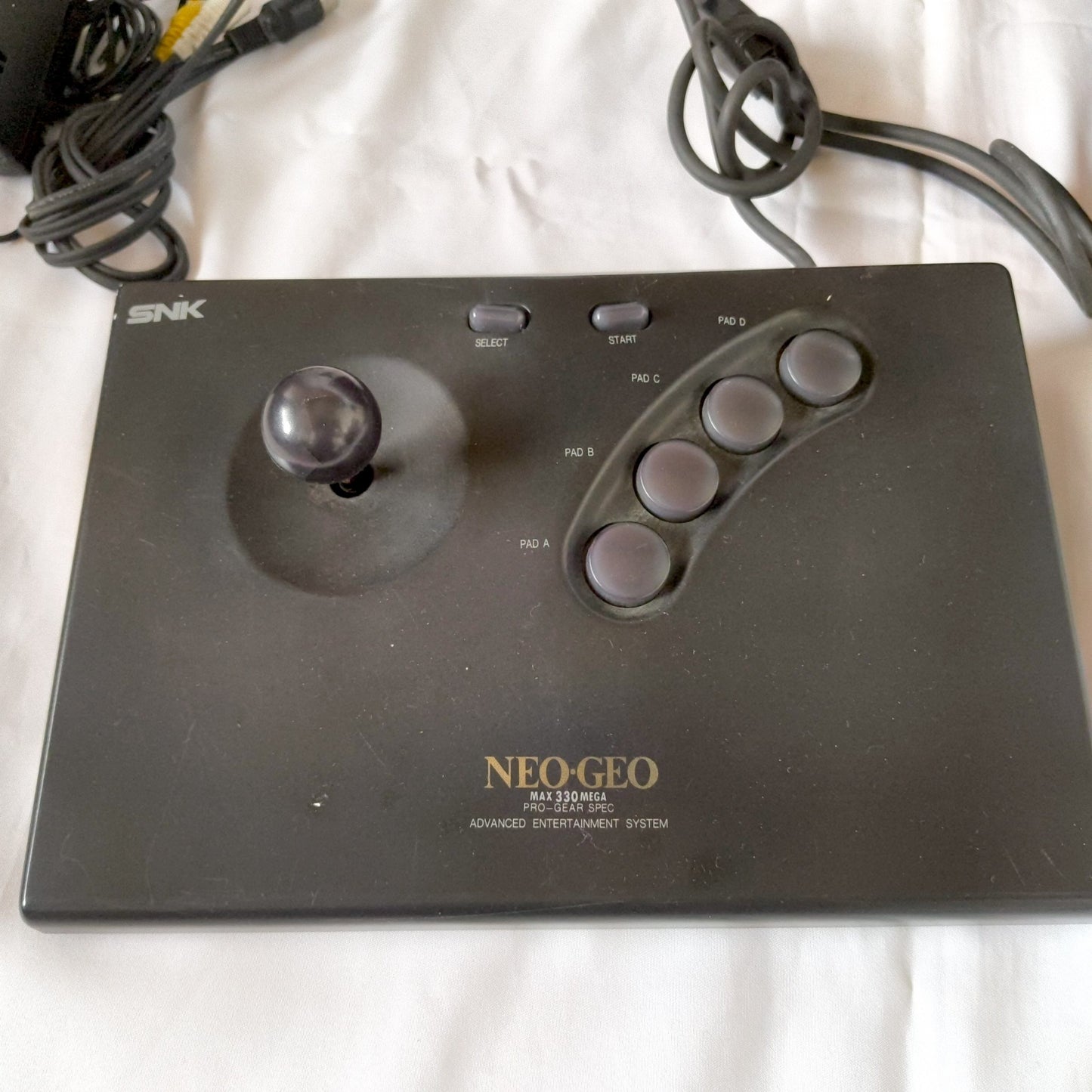 SNK NEOGEO AES ROM cartridge system Console NEO-0, w/PSU, Pad, Box set-h0518-