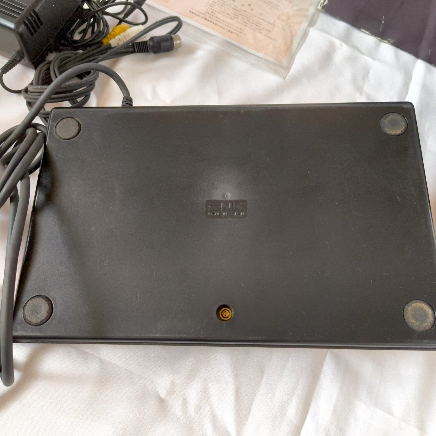 SNK NEOGEO AES ROM cartridge system Console NEO-0, w/PSU, Pad, Box set-h0518-