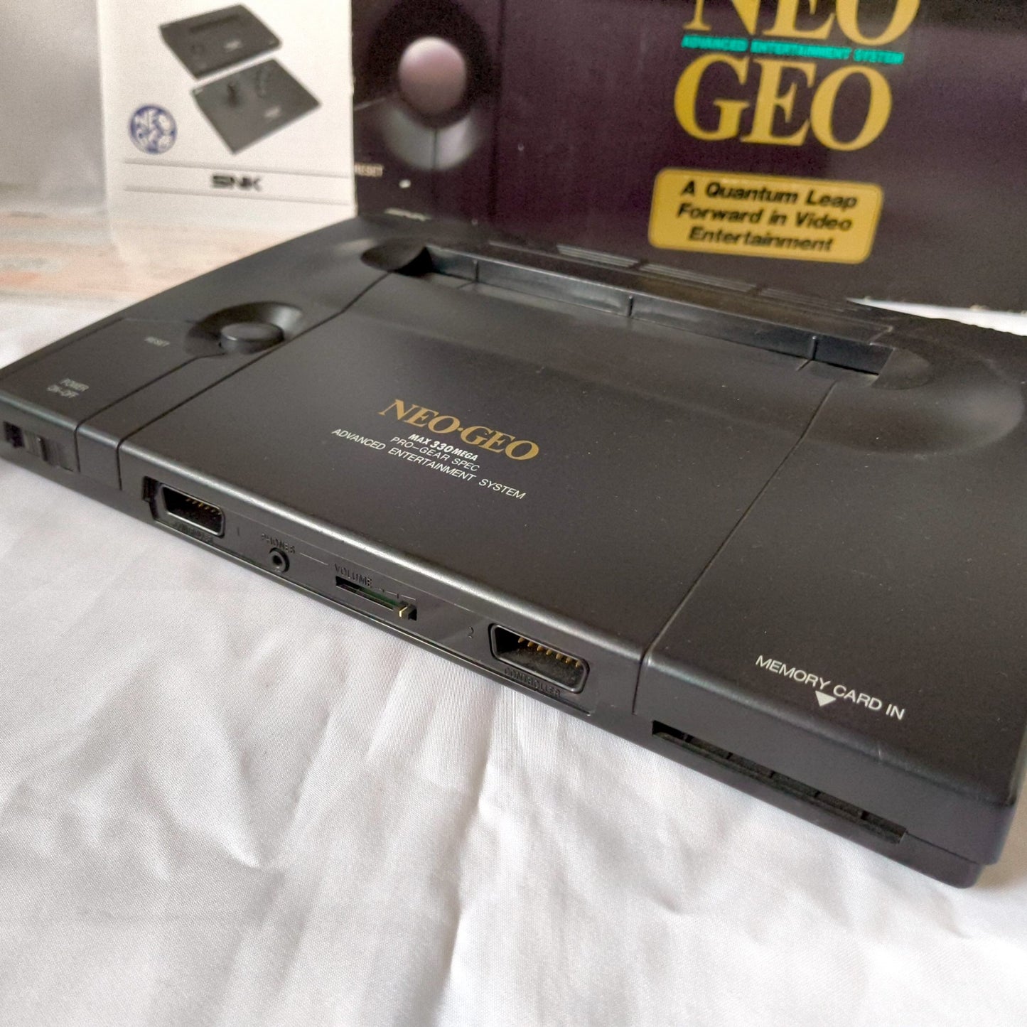 SNK NEOGEO AES ROM cartridge system Console NEO-0, w/PSU, Pad, Box set-h0518-