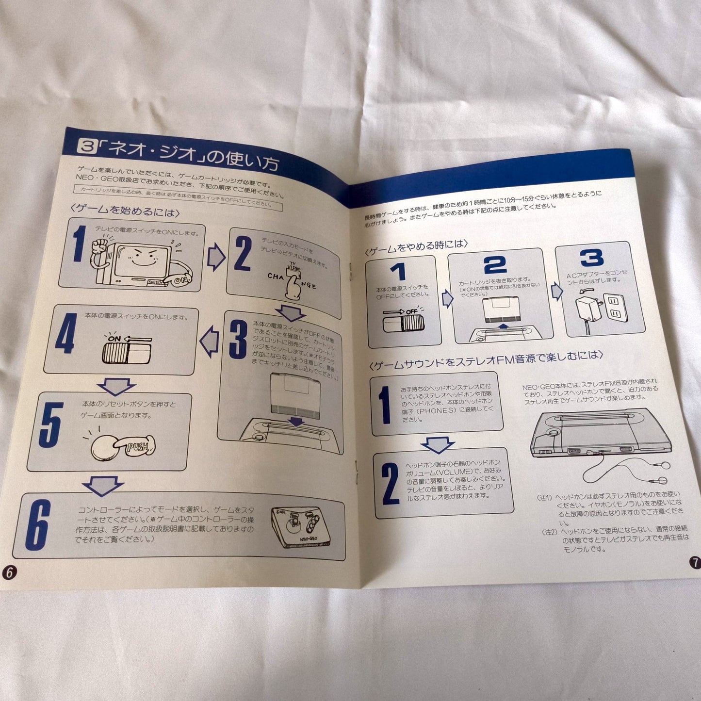 SNK NEOGEO AES ROM cartridge system Console NEO-0, w/PSU, Pad, Box set-h0518-