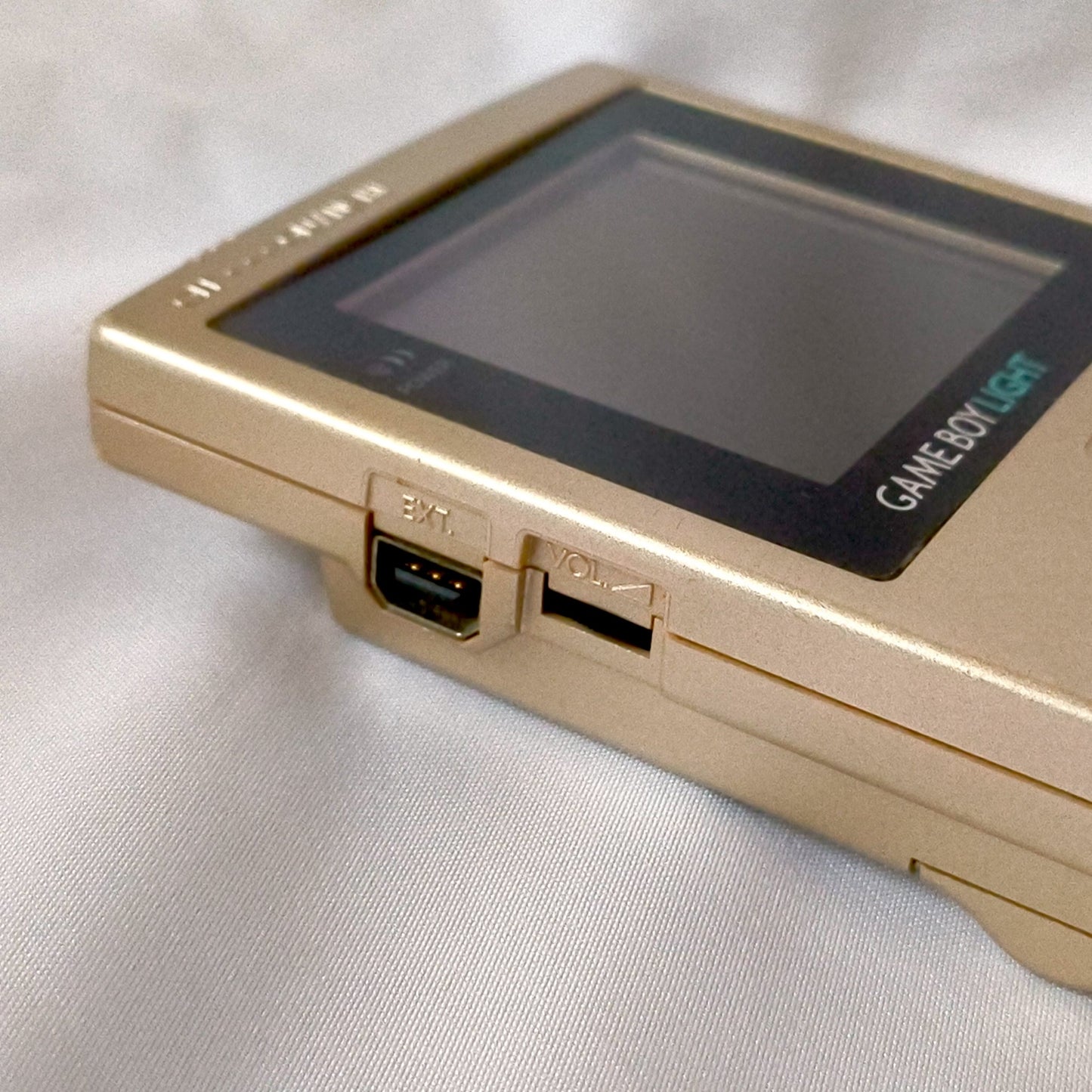 Used, Nintendo Gameboy Light Gold color console MGB-101 w/Game, Working-h0518-