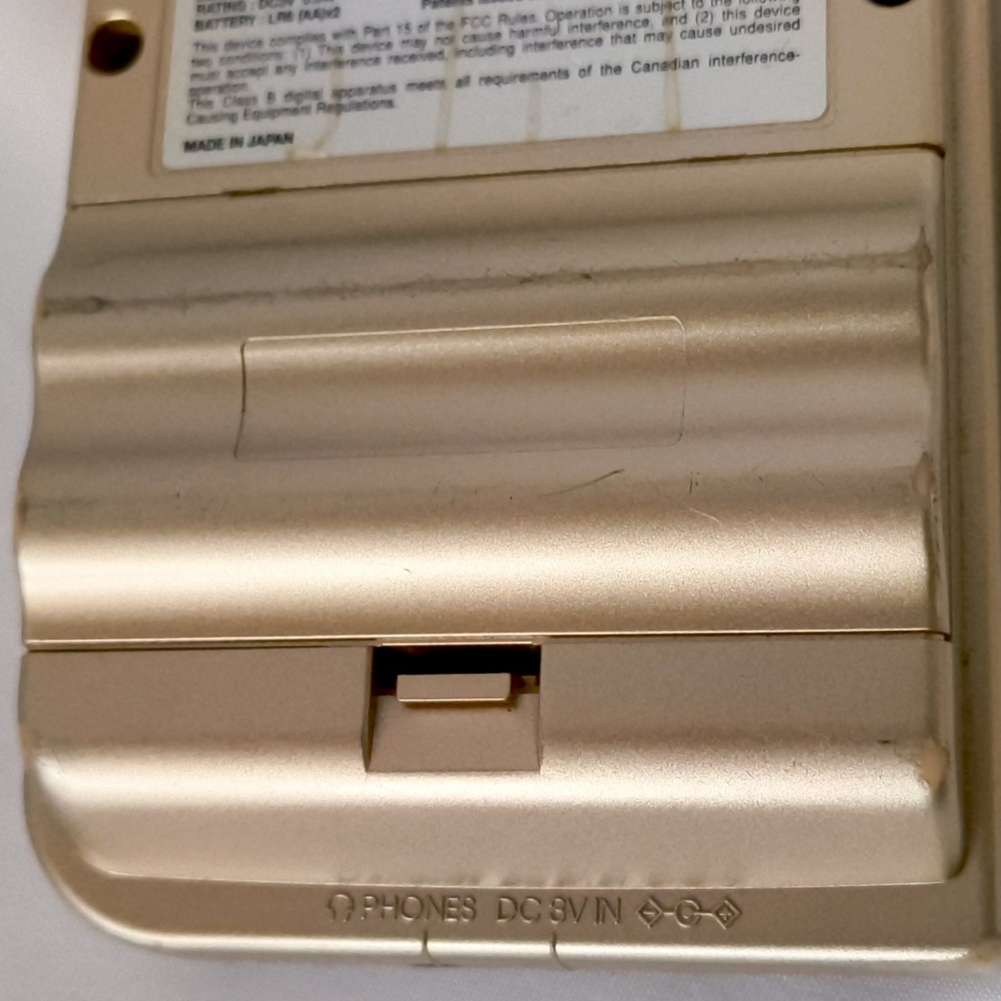 Used, Nintendo Gameboy Light Gold color console MGB-101 w/Game, Working-h0518-