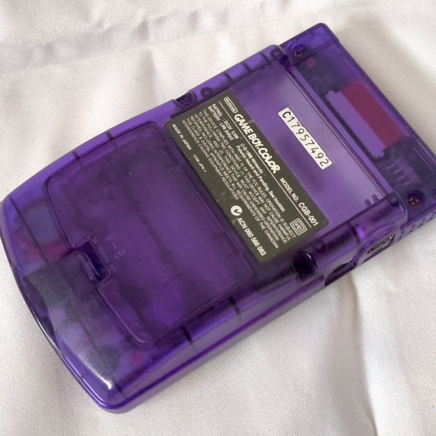 Nintendo Gameboy Color Toys “R” Us Midnight blue console set, Working-h0518-