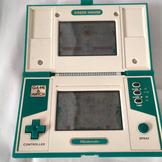 Used Nintendo Game & Watch GREEN HOUSE Multi Screen concole, working-h0518-