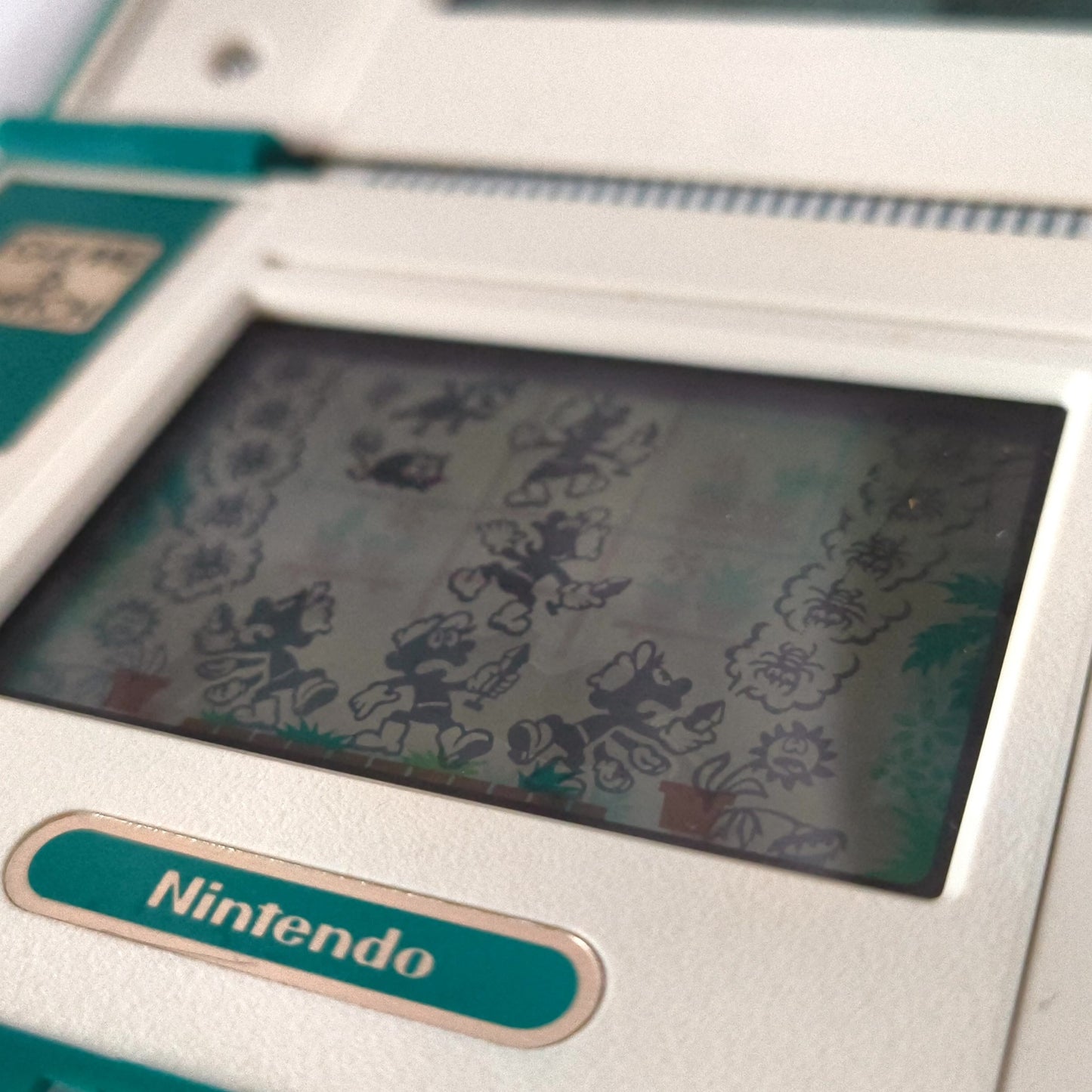 Used Nintendo Game & Watch GREEN HOUSE Multi Screen concole, working-h0518-