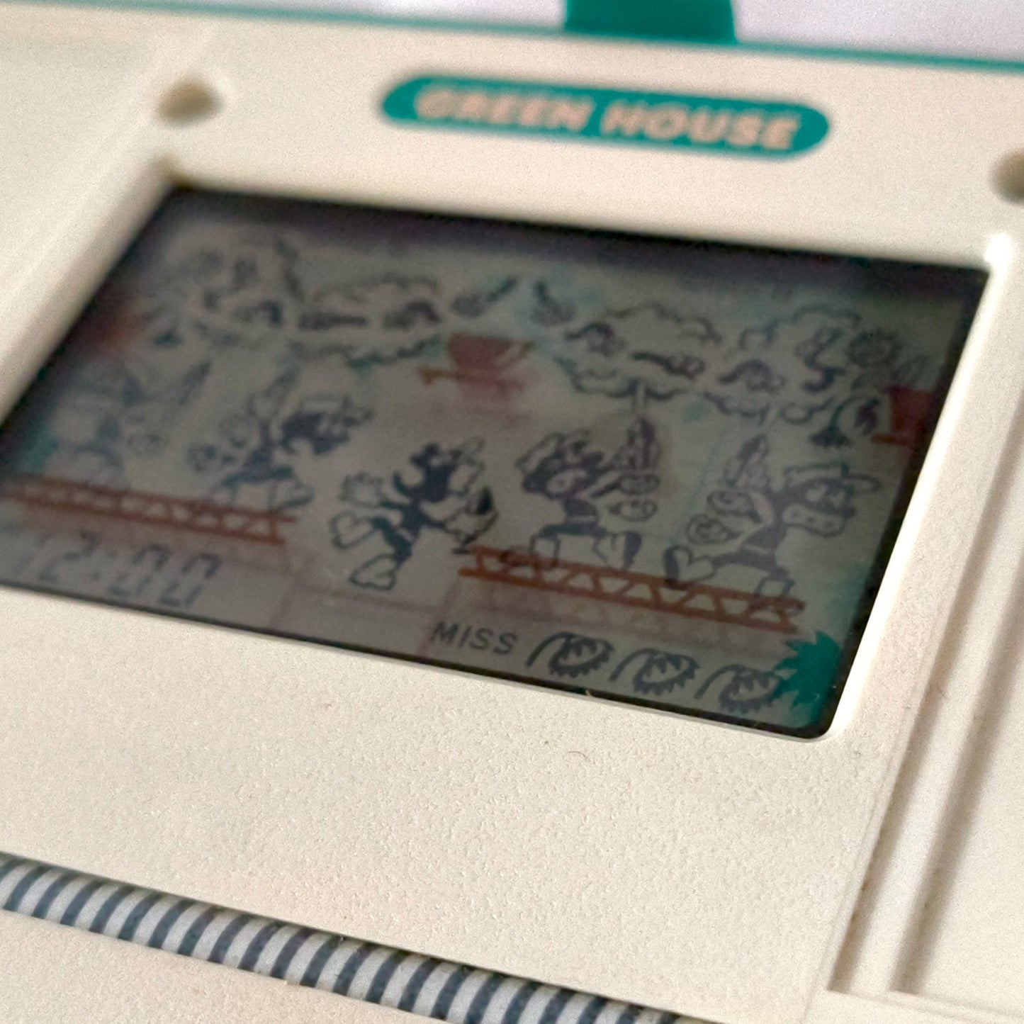 Used Nintendo Game & Watch GREEN HOUSE Multi Screen concole, working-h0518-