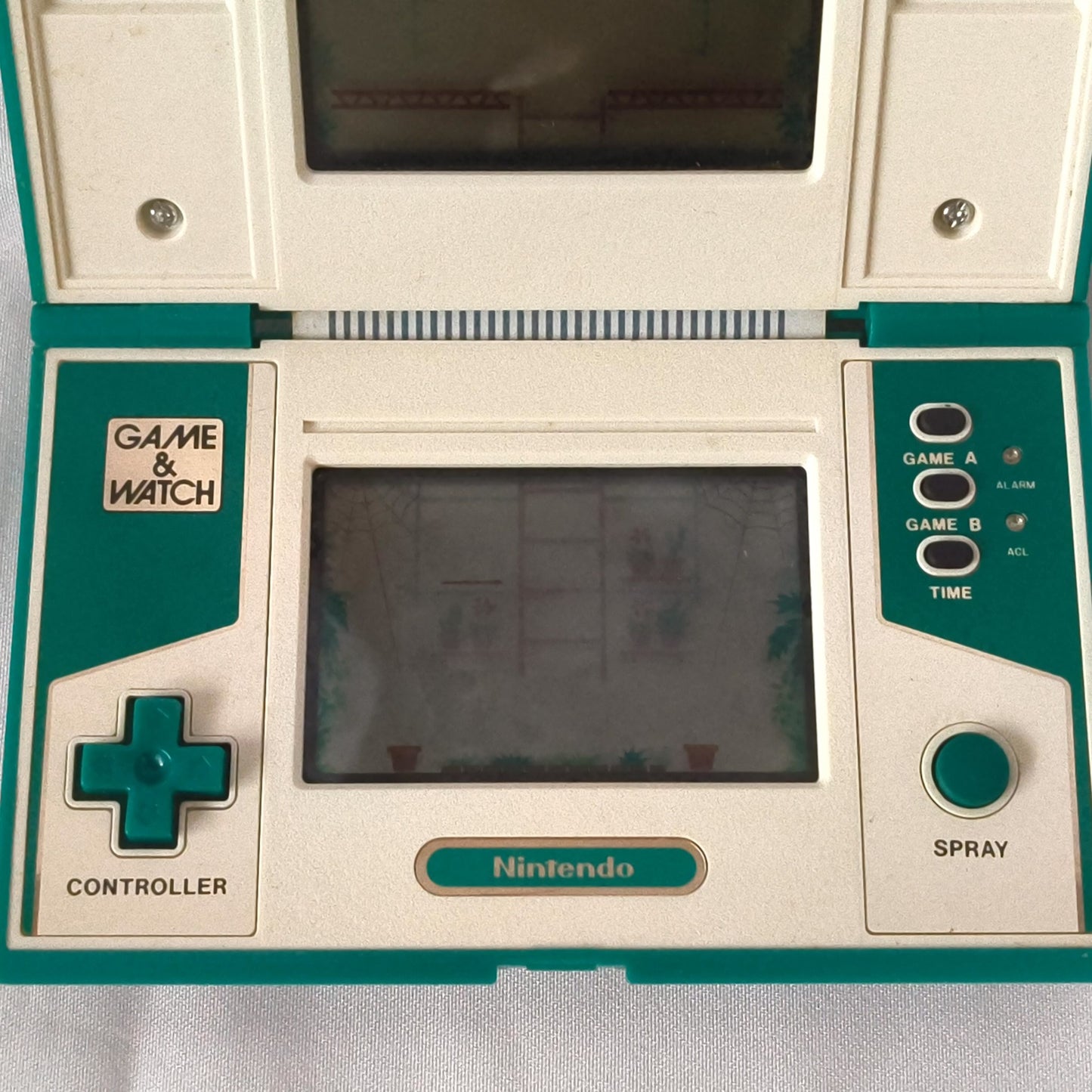 Used Nintendo Game & Watch GREEN HOUSE Multi Screen concole, working-h0518-