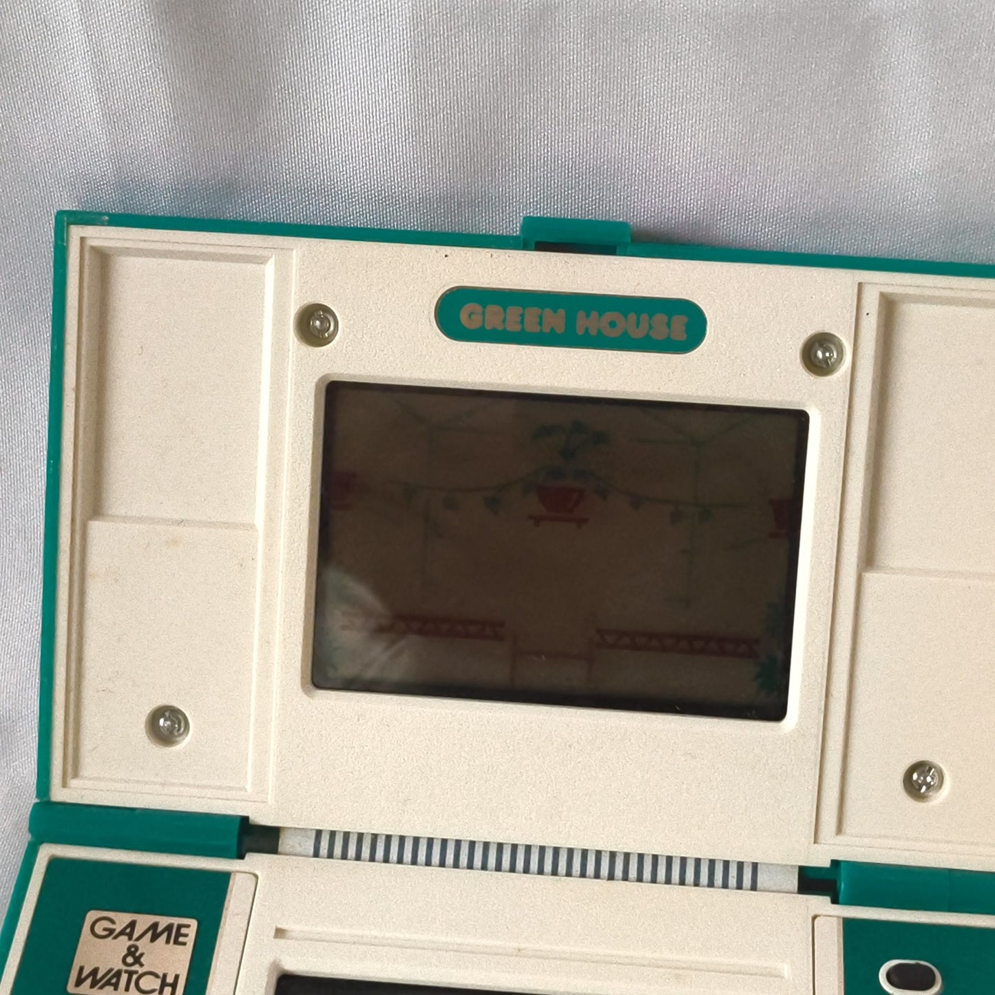 Used Nintendo Game & Watch GREEN HOUSE Multi Screen concole, working-h0518-
