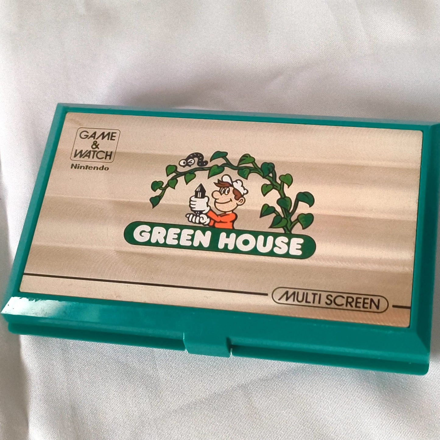 Used Nintendo Game & Watch GREEN HOUSE Multi Screen concole, working-h0518-