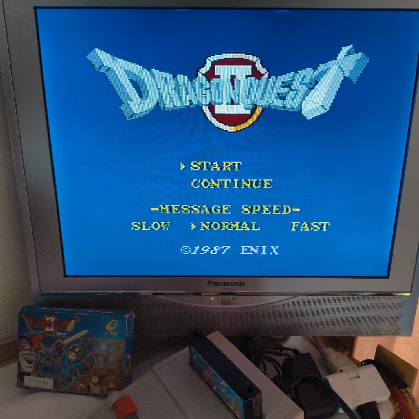 Dragon Quest Series Famicom FC NES Cartridge, Manual, Boxed set, Working-h0528-