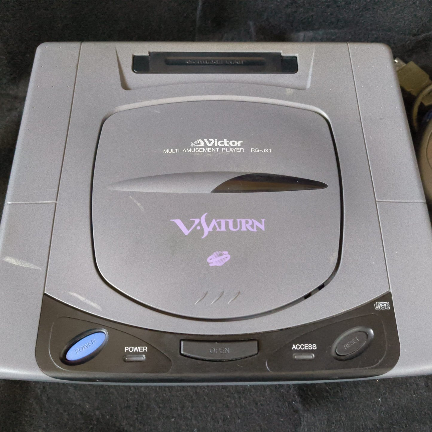 Used, VICTOR V SATURN Console RG-JX1,w/Pad, Power Cable set, Working Japan-h0605