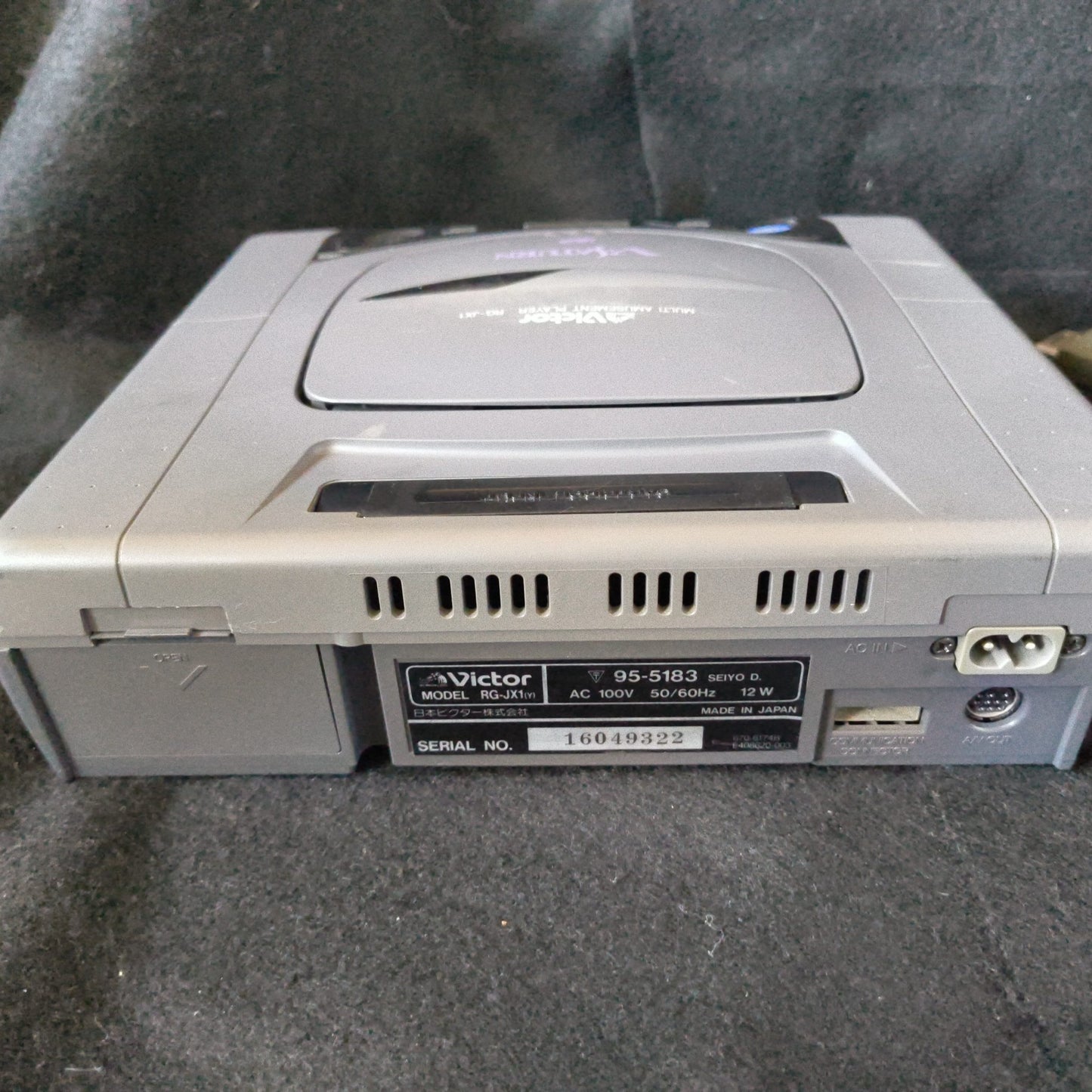 Used, VICTOR V SATURN Console RG-JX1,w/Pad, Power Cable set, Working Japan-h0605