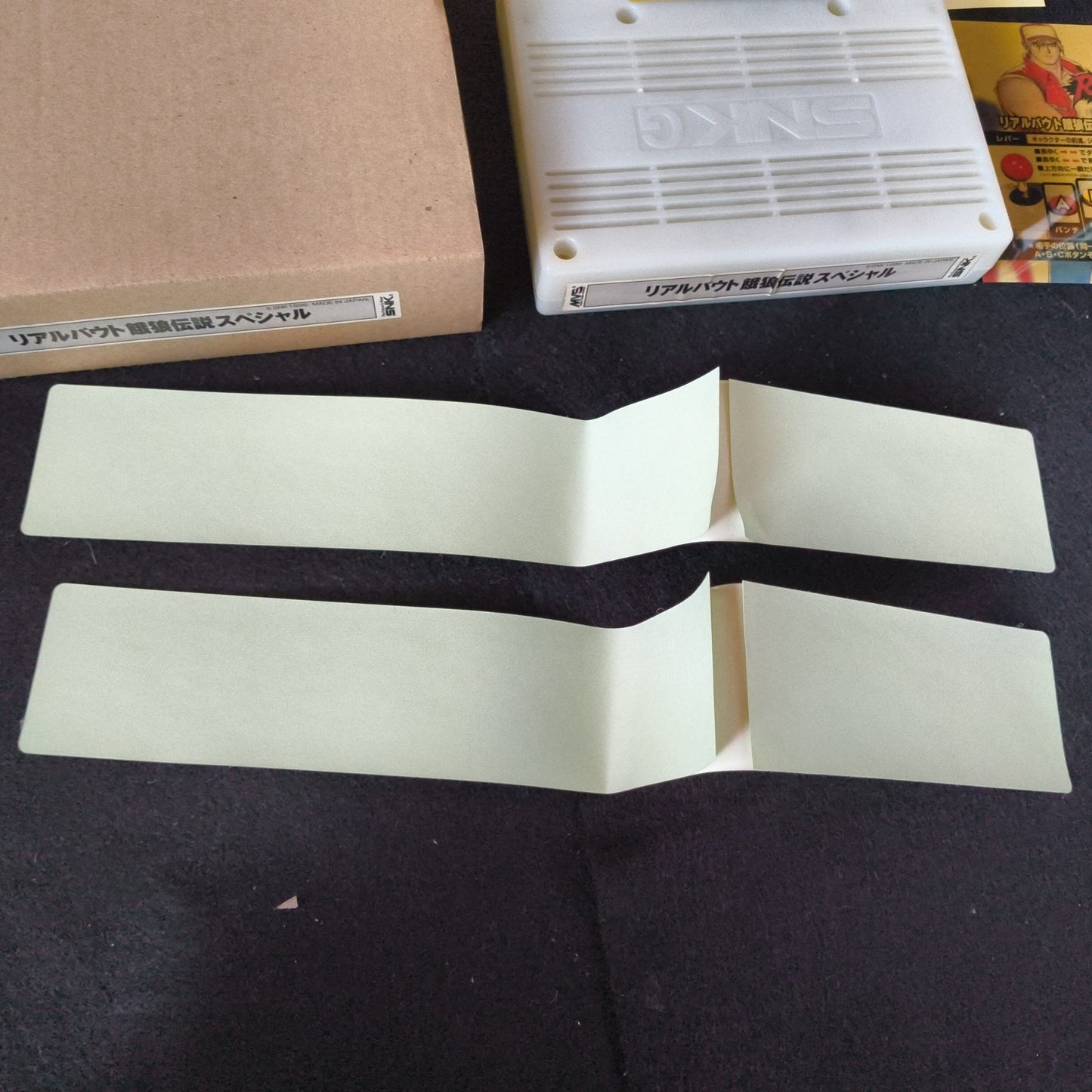 REAL BOUT Fatal Fury Special RBS NEOGEO MVS Cartridge,Instruction card set-h0605