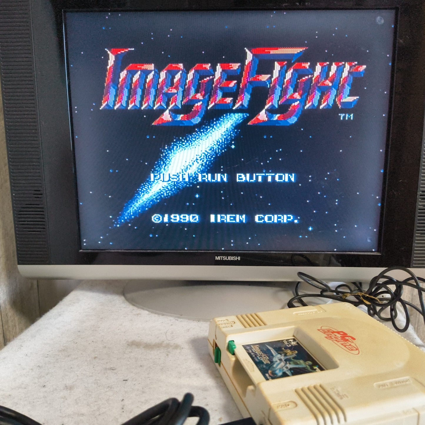Image Fight NEC PC Engine TurboGrafx-16 PCE game, Working Japan-g0610-