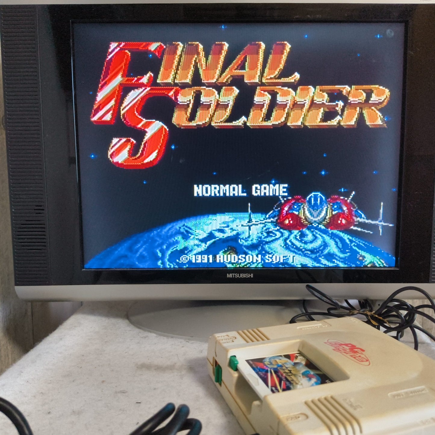 Super Star Soldier NEC PC Engine TurboGrafx-16 PCE game, Working Japan-h0610-